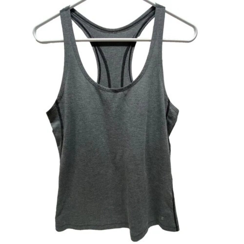 Under Armour Racerback Tank Women's Small Charcoal Gray Heat Gear Activewear GUC